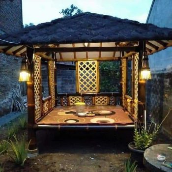 jasa pembuatan gazebo saung bambu 6
